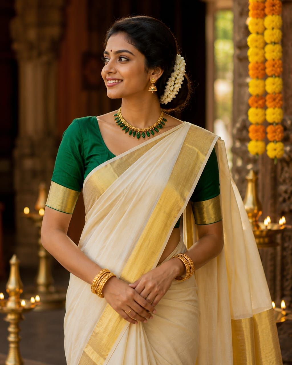 5 Ways to Style the Kerala Set Saree: From Traditional Temples to Brunches