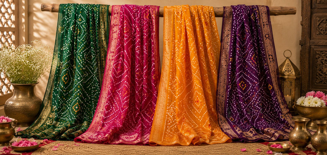 Bandhani Sarees: A Tradition of Colour, Craft, and Celebration