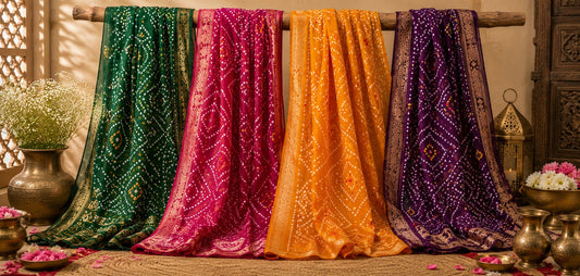Bandhani Sarees: A Tradition of Colour, Craft, and Celebration