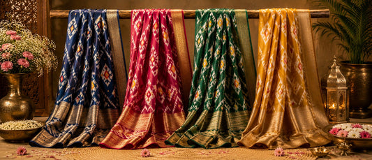 Ikkat Sarees: The Art of Resist Dyeing Woven into Every Thread
