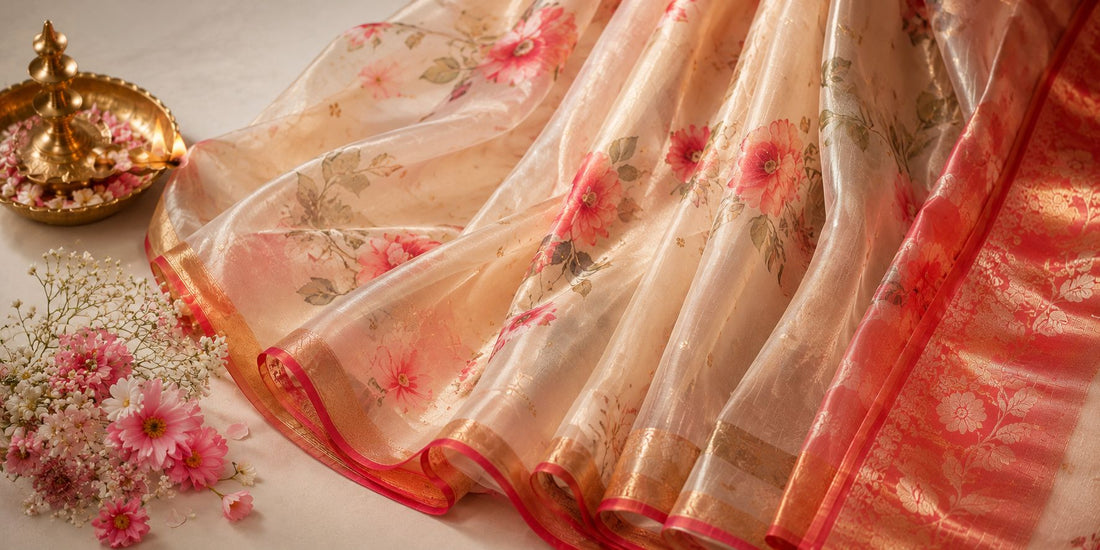 Organza Sarees: Sheer, Lightweight Fabric for Weddings, Festivals and Everyday Occasions