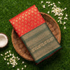 Bright  Orange Silk Saree