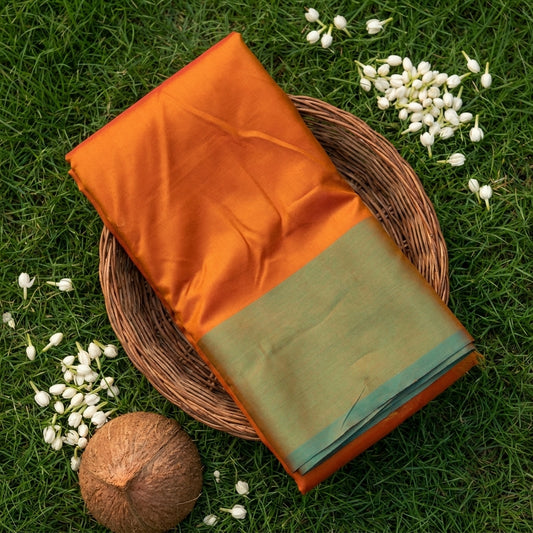 Kesariya Orange Silk Saree