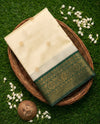 Emerald Green Kasavu Saree