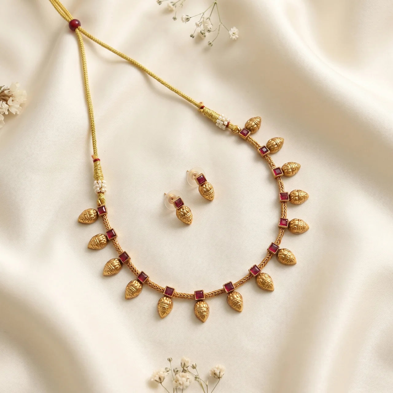Heritage Ruby Drop Necklace