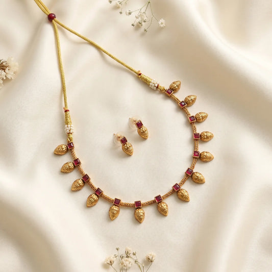 Heritage Ruby Drop Necklace