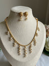 Pearl Dangling Necklace Set