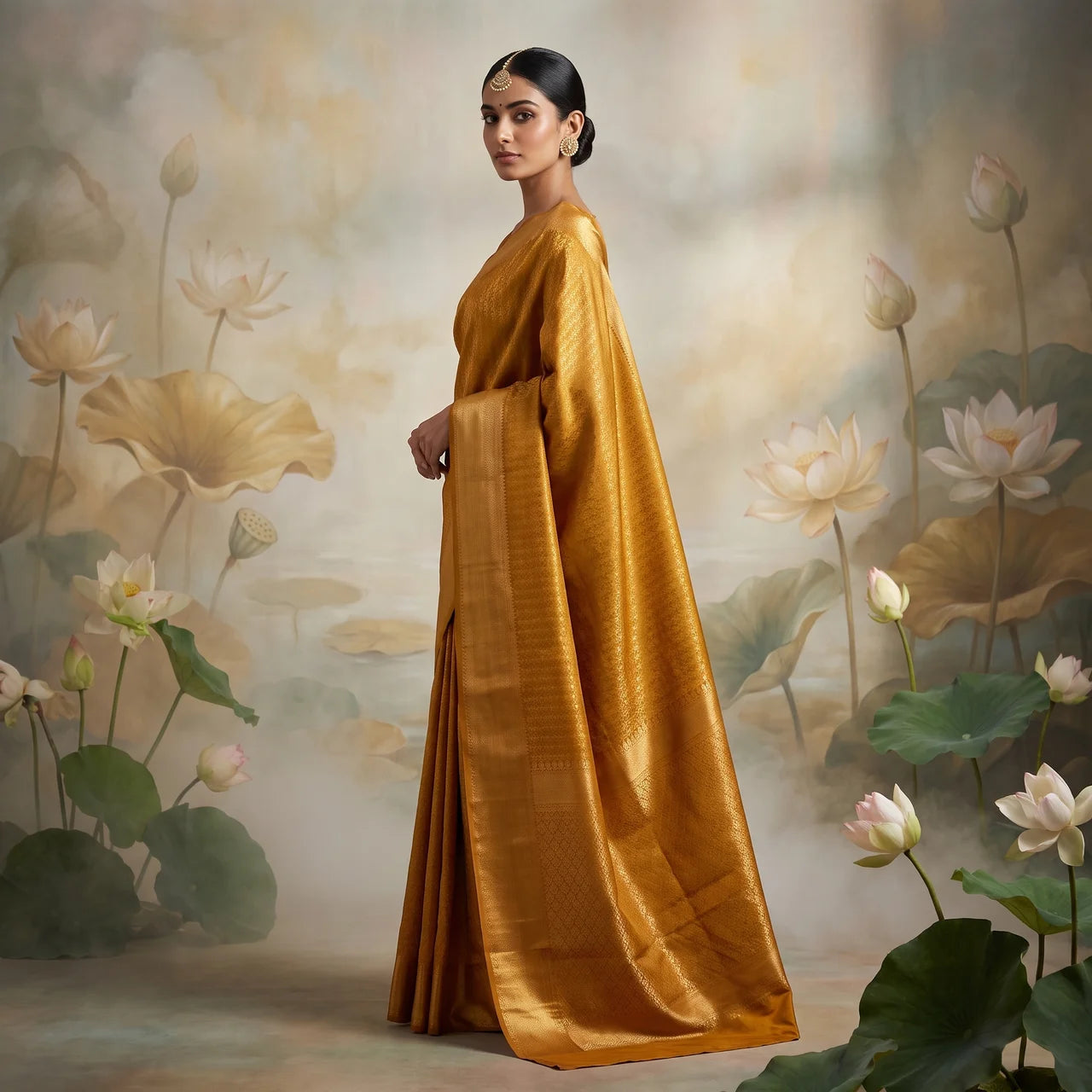 Kiara Semi Silk Brocade Saree