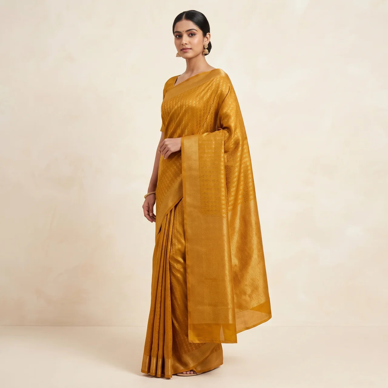 Kiara Semi Silk Brocade Saree