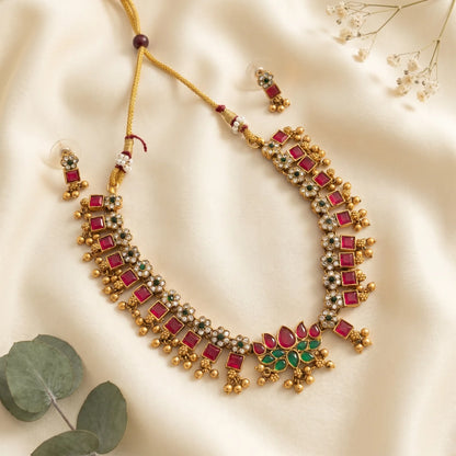 Lotus Bloom Necklace Set