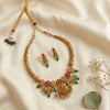 Pearl and bead danglers Necklace Set