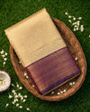 Royal Purple Gold Saree
