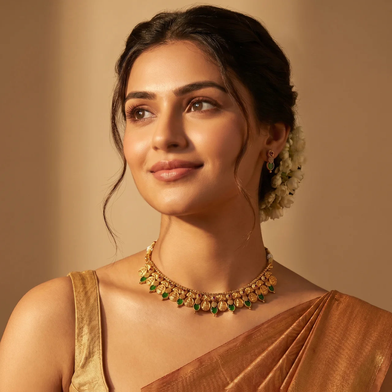 Royal Lakshmi Temple Necklace Set