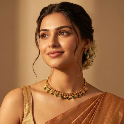 Royal Lakshmi Temple Necklace Set
