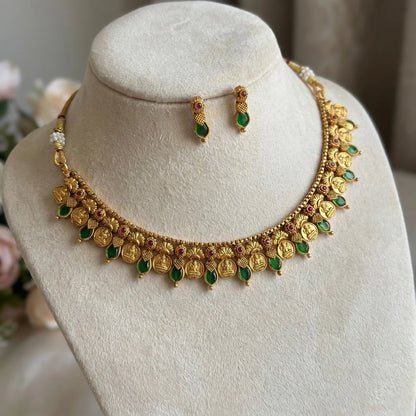 Royal Lakshmi Temple Necklace Set