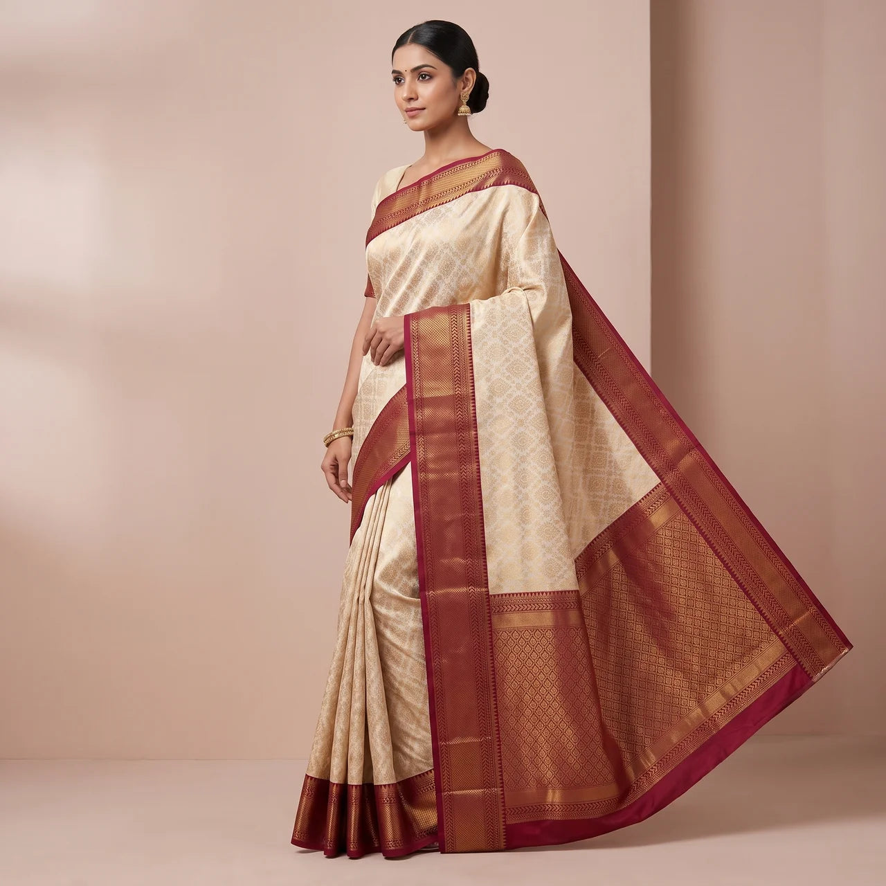 Rohini Silk Brocade Saree [RHA]