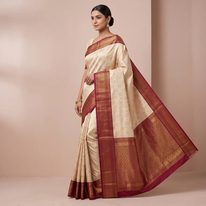 Rohini Silk Brocade Saree [RHA]
