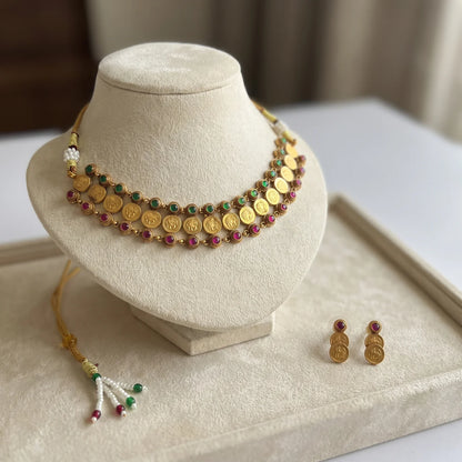 Temple Treasure Coin Necklace Set