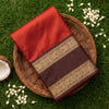 Copper Orange Silk Saree