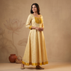 Onam Kasavu Inspired Pearl Yoke Kurta Set [OKY]